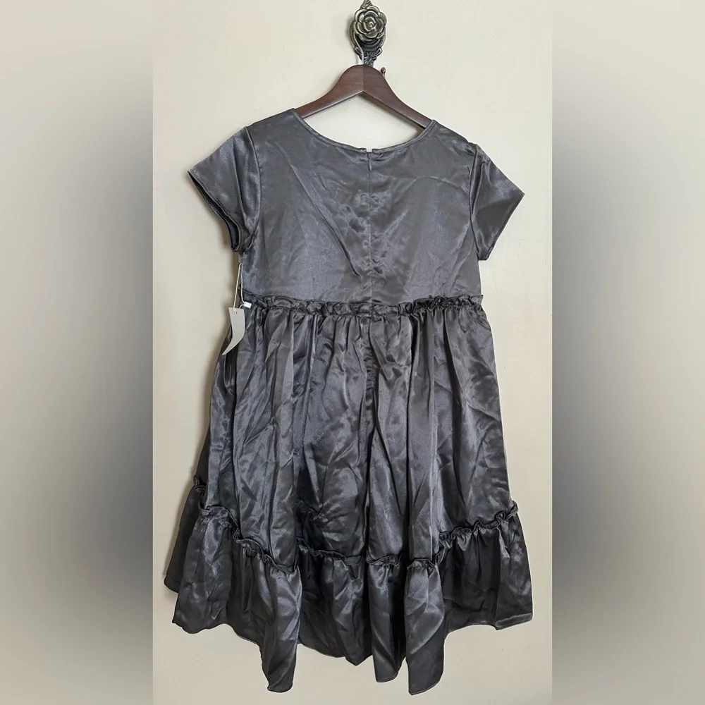 NWT Joyfolie Mia Joy Loralei Dress Charcoal Size 14
